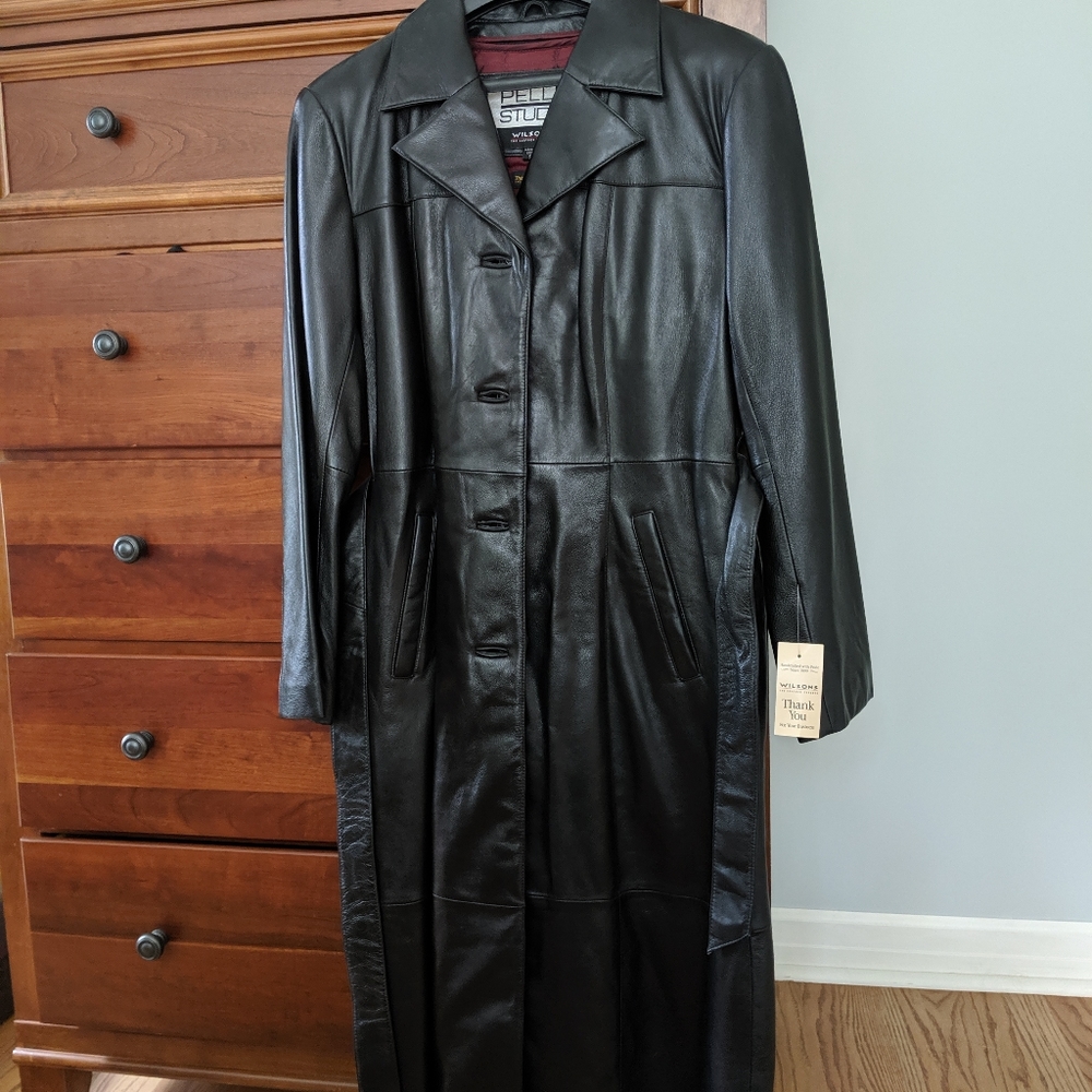 Wilsons Leather Coat NWT Removable Insulation Small